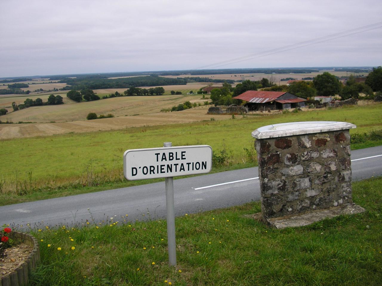 la table d'orientation